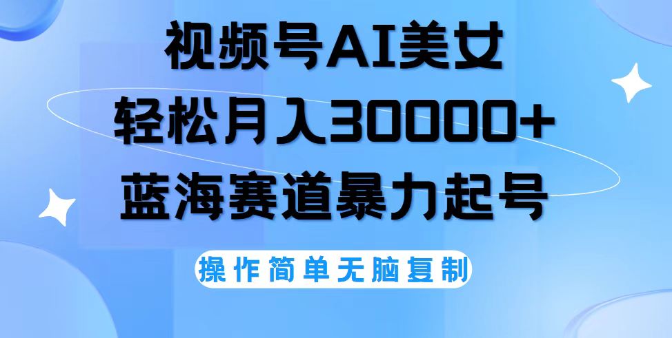 （12125期）视频号AI美女跳舞，轻松月入30000+，蓝海赛道，流量池巨大，起号猛，无…-搞砸网络——教你躺赚