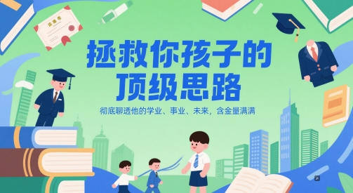付费文章：拯救你孩子的顶级思路，彻底聊透他的学业、事业、未来，含金量满满-创新社-资源网-最新项目分享网站-搞砸网络——教你躺赚