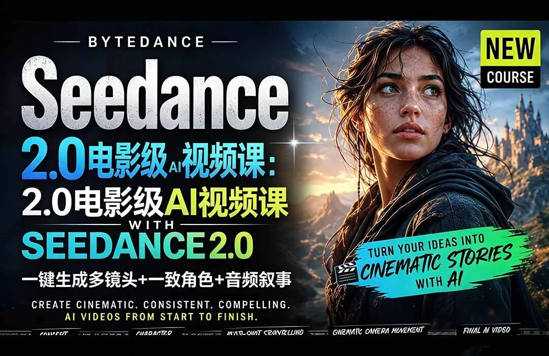 免费下载！Seedance 2.0 AI电影视频生成教程（网盘下载）-搞砸网络-www.gaoza.cn