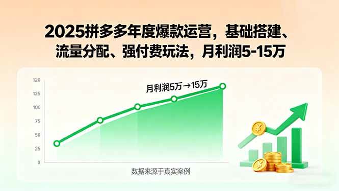 （15973期）2025拼多多年度爆款运营，基础搭建、流量分配、强付费玩法，月利润5-15万-搞砸网络-www.gaoza.cn