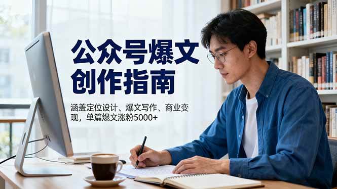 （16380期）公众号爆文创作指南，涵盖定位设计+爆文写作+商业变现，单篇爆文涨粉5000+-搞砸网络-www.gaoza.cn