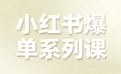 小红书爆单系列课，聚焦小红书电商全链路增长-搞砸网络-www.gaoza.cn