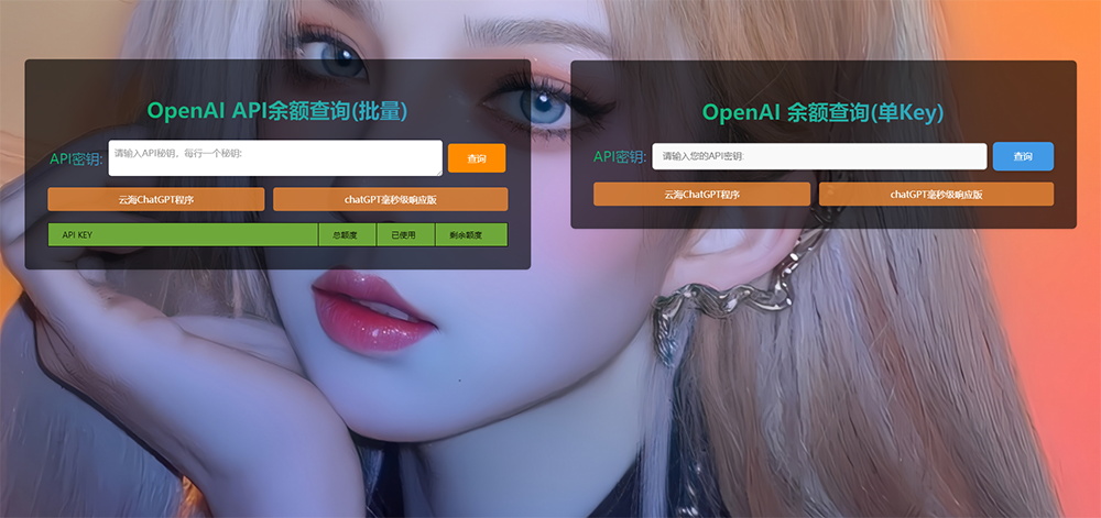 ChatGPT在线查询余额小工具源码-搞砸网络-www.gaoza.cn