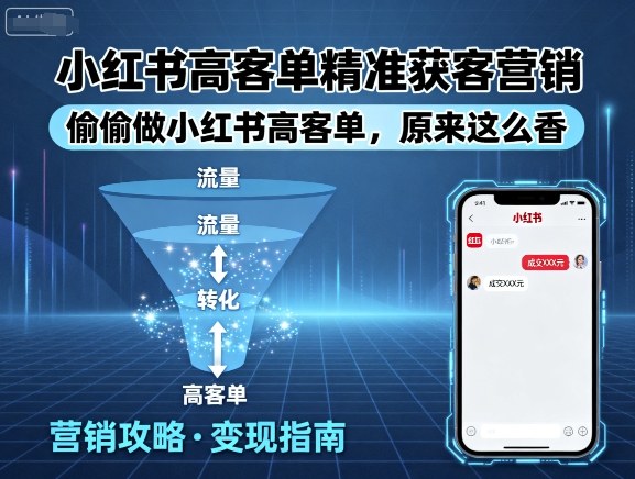 小红书高客单精准获客营销，偷偷做小红书高客单，原来这么香-搞砸网络-www.gaoza.cn