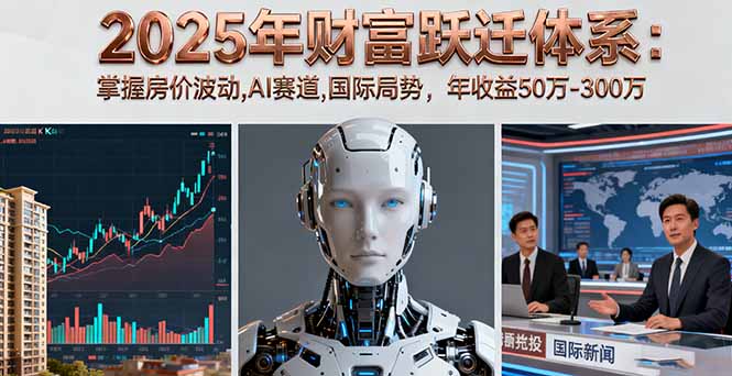 2025年财富跃迁体系：掌握房价波动,AI赛道,国际局势，年收益50万-300万-搞砸网络-www.gaoza.cn