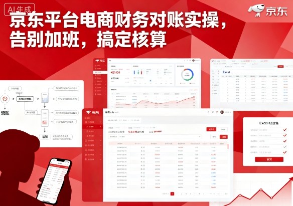 京东平台电商财务对账实操，告别加班，搞定核算-搞砸网络-www.gaoza.cn