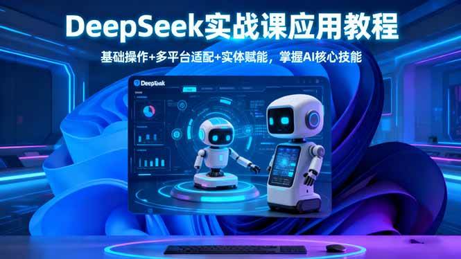 （16391期）DeepSeek实战课应用教程、基础操作+多平台适配+实体赋能，掌握AI核心技能-搞砸网络-www.gaoza.cn