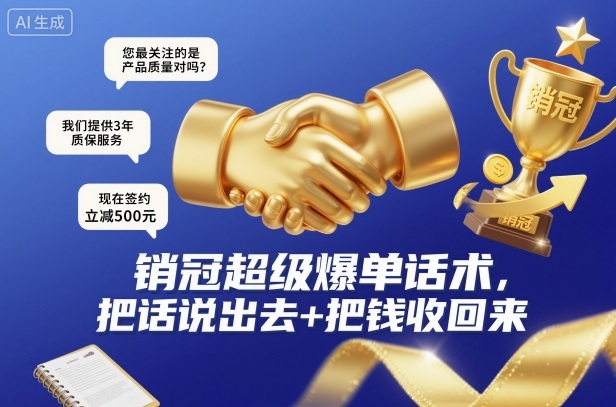 销冠超级爆单话术，把话说出去+把钱收回来-搞砸网络-www.gaoza.cn