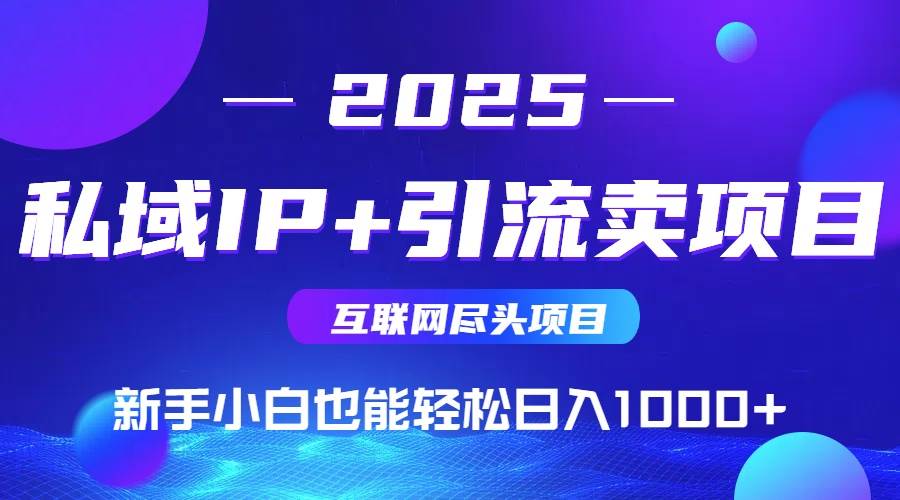 （15531期）2025网创尽头项目，私域IP+引流，新手小白也能在家日入1000+-搞砸网络-www.gaoza.cn