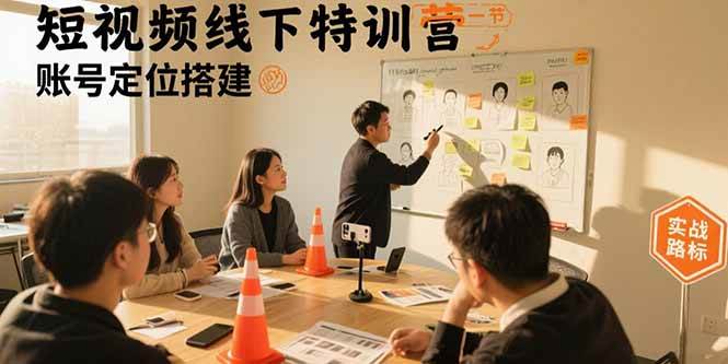 （15707期）短视频线下特训营：账号定位搭建/口播号拍摄剪辑/直播间流量入口/变现实战-搞砸网络-www.gaoza.cn