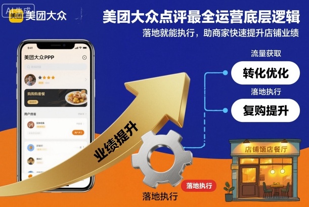 美团大众点评最全运营底层逻辑，落地就能执行，助商家快速提升店铺业绩-搞砸网络-www.gaoza.cn