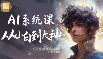 AI系统课程，从小白到大神系统学AI，AI声音-AI绘画-AI视频一门课全掌握-搞砸网络-www.gaoza.cn