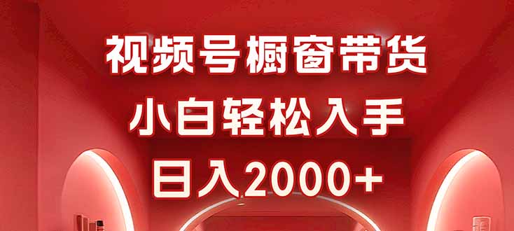视频号橱窗带货，小白轻松入手，日入2000+-搞砸网络-www.gaoza.cn