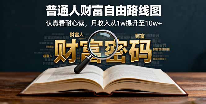 某付费文：普通人财富自由路线图，认真看耐心读，月收入从1w提升至10w+-搞砸网络-www.gaoza.cn