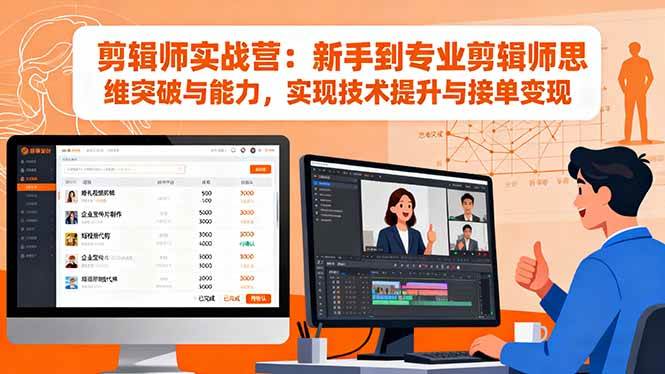 （16347期）剪辑师实战营：新手到专业剪辑师思维突破与能力，实现技术提升与接单变现-搞砸网络-www.gaoza.cn