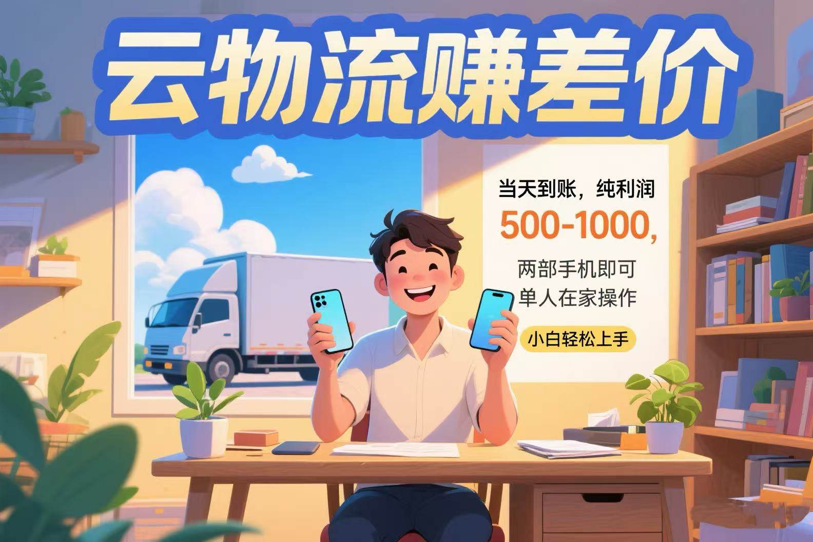 （15492期）云物流赚差价 当天到账纯利润500-1000 两部手机即可 可单人在家操作 小…-搞砸网络-www.gaoza.cn
