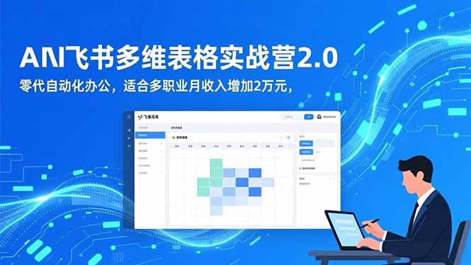 AI+飞书多维表格实战营2.0：零代码自动化办公，适合多职业月收入增加2万元-搞砸网络-www.gaoza.cn