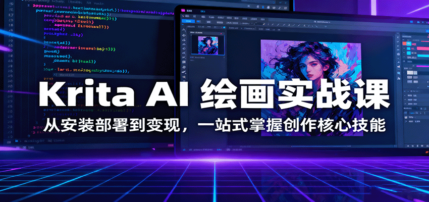 Krita AI 绘画实战课：从安装部署到变现，一站式掌握创作核心技能-搞砸网络-www.gaoza.cn