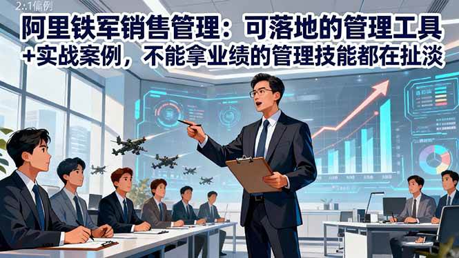 （16436期）阿里铁军销售管理：可落地的管理工具+实战案例，不能拿业绩的管理都在扯淡-搞砸网络-www.gaoza.cn