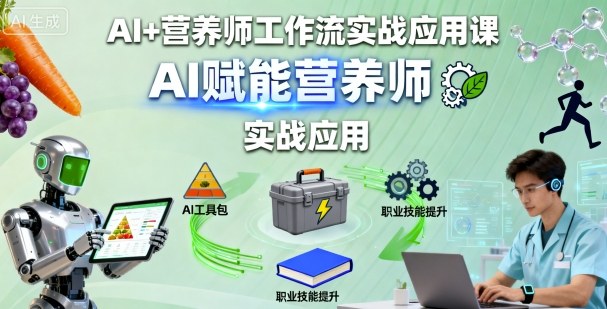 AI+营养师工作流实战应用课，AI赋能营养师-搞砸网络-www.gaoza.cn