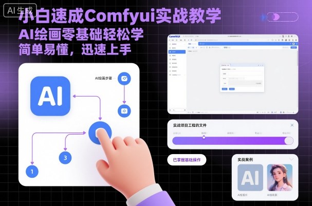 小白速成Comfyui实战教学，AI绘画零基础轻松学，简单易懂，迅速上手-搞砸网络-www.gaoza.cn