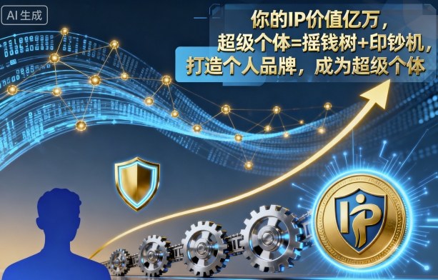 你的IP价值亿万，超级个体=摇钱树+印钞机，打造个人品牌，成为超级个体-搞砸网络-www.gaoza.cn