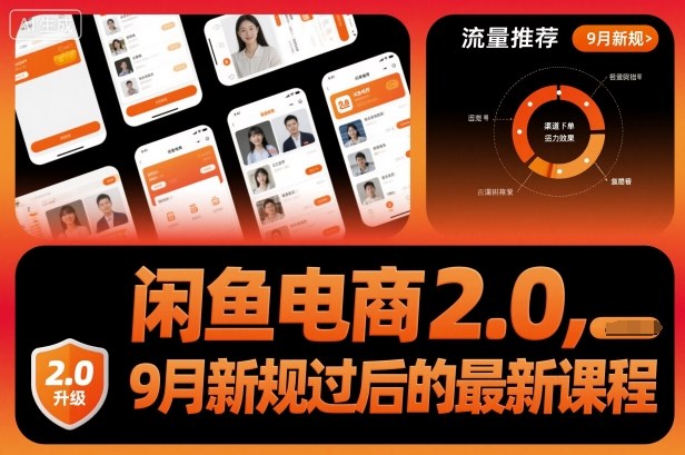 闲鱼电商2.0，9月新规过后的最新课程-搞砸网络-www.gaoza.cn