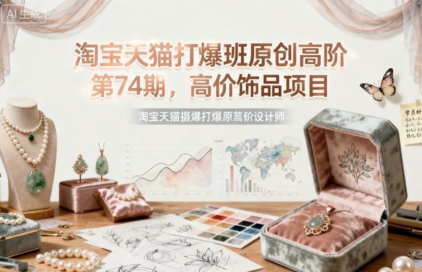 淘宝天猫打爆班原创高阶第74期，高价饰品项目-搞砸网络-www.gaoza.cn