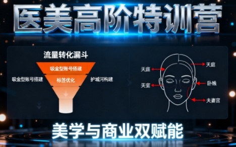 0-1000W医美高阶特训营课程，美学与商业双赋能-搞砸网络-www.gaoza.cn