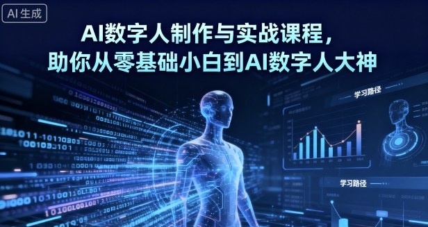 AI数字人制作 从零基础到大神-搞砸网络-www.gaoza.cn