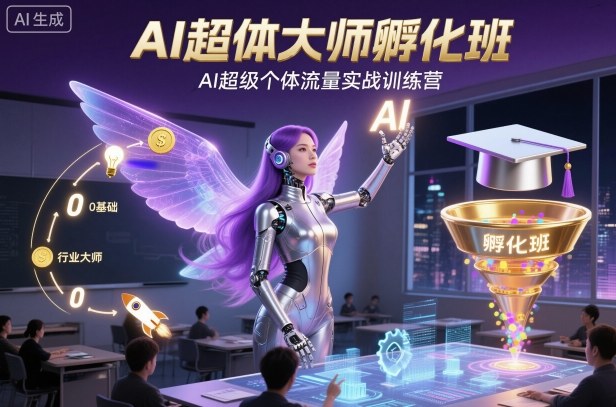 AI超体大师孵化班，AI超级个体流量实战训练营-搞砸网络-www.gaoza.cn