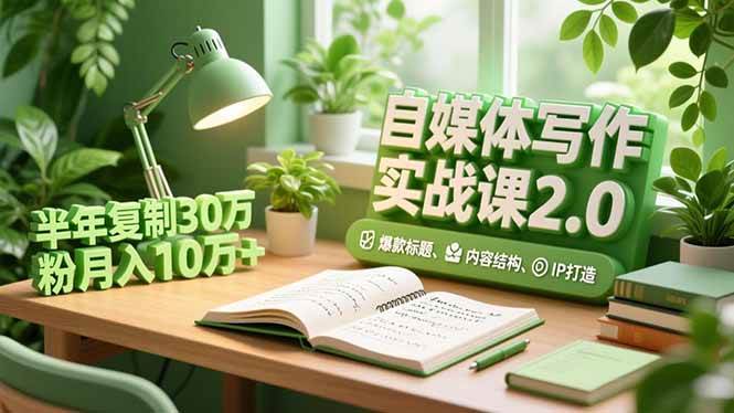 （16734期）自媒体写作实战课2.0，爆款标题、内容结构、IP打造，半年复制30万粉月入10万+-搞砸网络-www.gaoza.cn