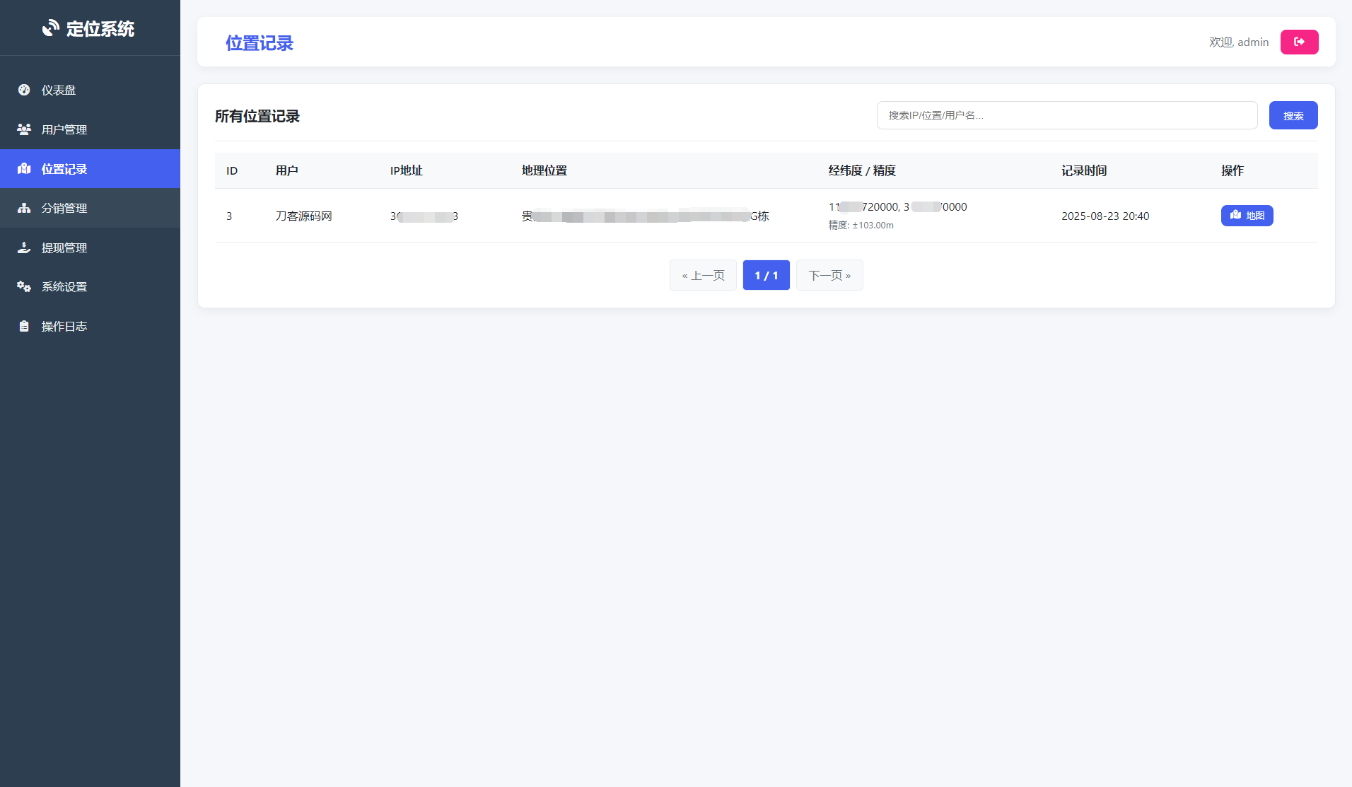 IP定位系统源码 二开版 新增分销功能-搞砸网络-www.gaoza.cn