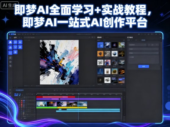 即梦AI全面学习+实战教程，即梦AI一站式AI创作平台-搞砸网络-www.gaoza.cn