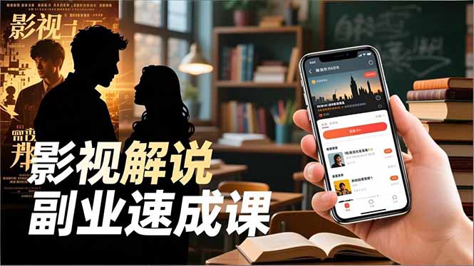 Tk影视解说副业速成课，软件安装、全流程实操、爆款预设，新手两周变现-搞砸网络-www.gaoza.cn