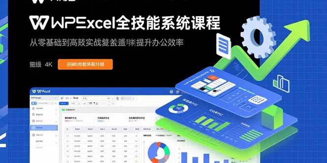 图片[1]-（15873期）WPS Excel全技能系统课程：从零基础到高阶实战全覆盖，全面提升办公效率-搞砸网络-www.gaoza.cn