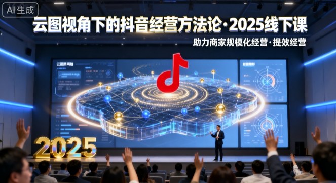云图视角下的抖音经营方法论，2025线下课，助力商家规模化经营，提效经营（录音+字幕）-搞砸网络-www.gaoza.cn