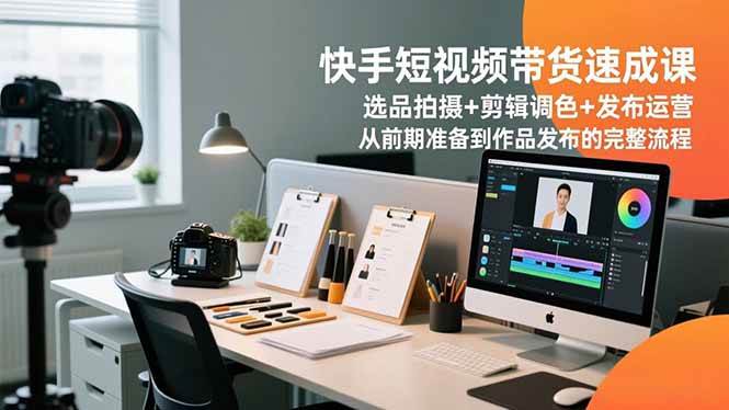（16752期）快手短视频带货速成课，选品拍摄+剪辑调色+发布运营，从前期准备到作品发布的完整流程-搞砸网络-www.gaoza.cn