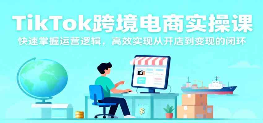 TikTok跨境电商实操课，快速掌握运营逻辑，高效实现从开店到变现的闭环-搞砸网络-www.gaoza.cn