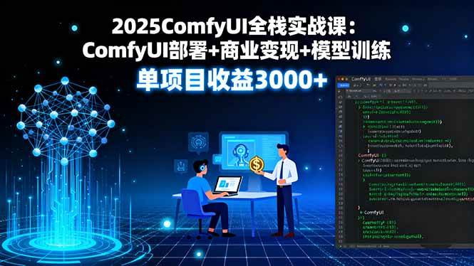 （16013期）2025ComfyUI全栈实战课：ComfyUI部署+商业变现+模型训练，单项目收益3000+-搞砸网络-www.gaoza.cn