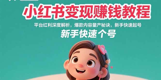（15559期）小红书变现赚钱教程：平台红利深度解析，爆款内容量产秘诀，新手快速起号-搞砸网络-www.gaoza.cn