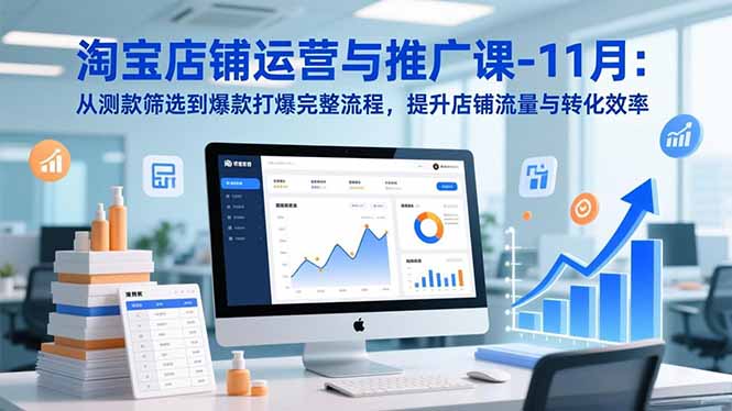 淘宝店铺运营与推广课-11月：从测款筛选到爆款打爆完整流程，提升店铺流量与转化效率-搞砸网络-www.gaoza.cn