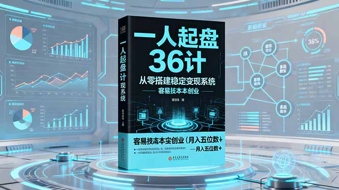 一人起盘36计：从零搭建稳定变现系统，实现低成本创业，月入五位数+-搞砸网络-www.gaoza.cn