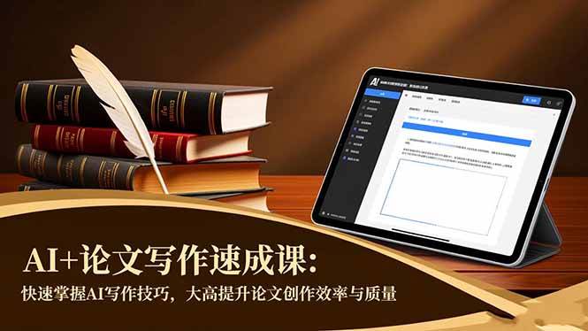 （16568期）AI+论文写作速成课：快速掌握AI写作技巧，大幅提升论文创作效率与质量-搞砸网络-www.gaoza.cn