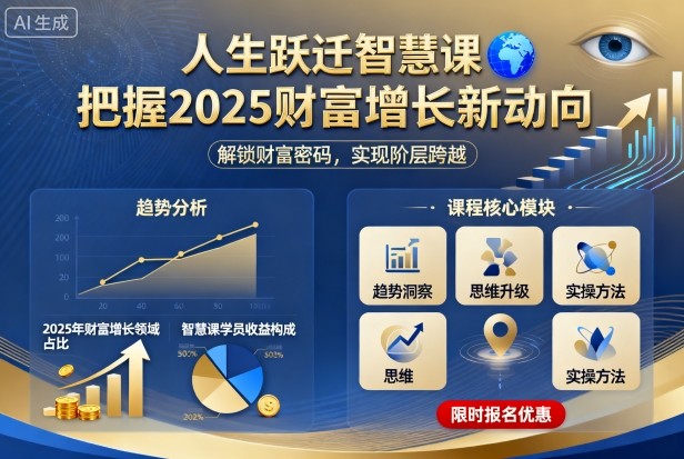 人生跃迁智慧课，把据2025财富增长新动向-搞砸网络-www.gaoza.cn