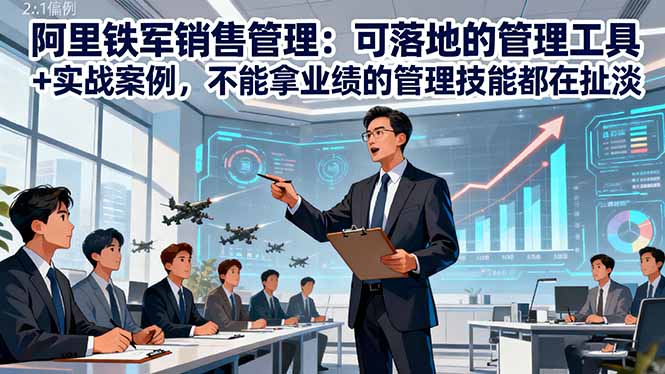 阿里铁军销售管理：可落地的管理工具+实战案例，不能拿业绩的管理都在扯淡-搞砸网络-www.gaoza.cn