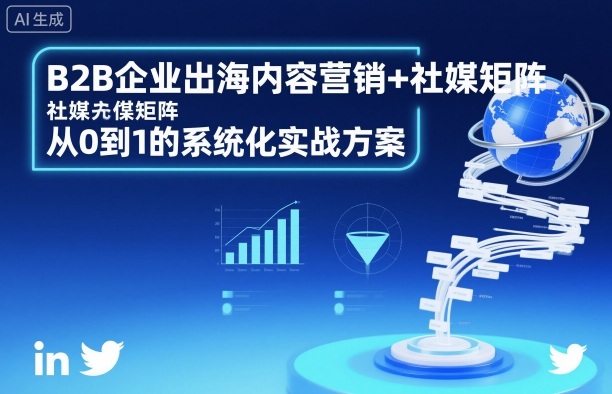 B2B企业出海内容营销+社媒矩阵，从0到1的系统化实战方案-搞砸网络-www.gaoza.cn