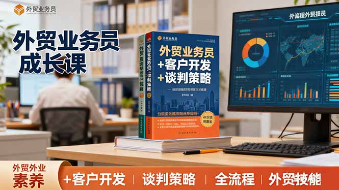 外贸业务员成长课：职业素养+客户开发+谈判策略、掌握全流程外贸技能-搞砸网络-www.gaoza.cn