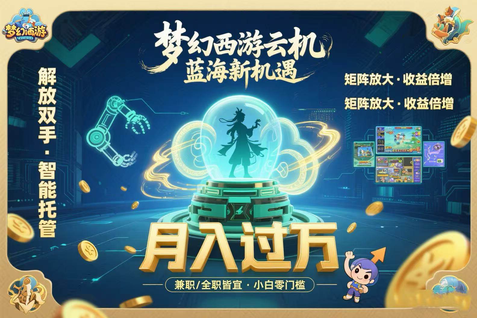 （15544期）梦幻西游云机最新蓝海玩法 解放双手可矩阵放大 轻松月入过万 小白也可…-搞砸网络-www.gaoza.cn