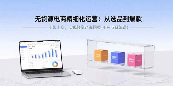 （15896期）无货源电商精细化运营：从选品到爆款，实现轻资产高回报(40+节系统课)-搞砸网络-www.gaoza.cn